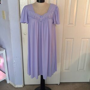 purple miss elaine nightgown dress medium